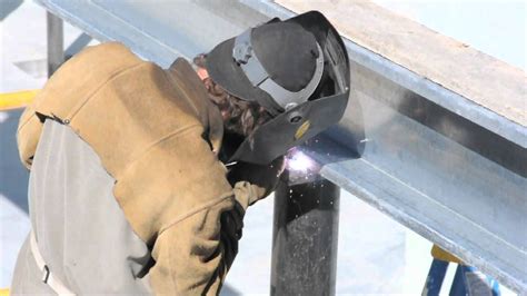 Welding Columns And Beams Youtube