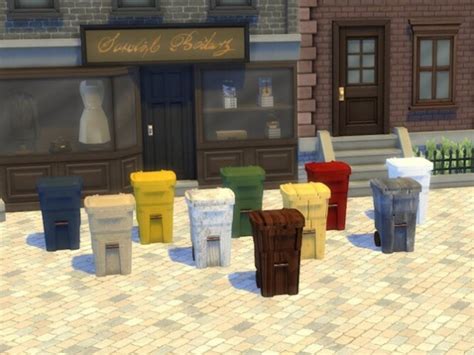 Sims 4 Nantouch Trash Can Recolor Bapsan