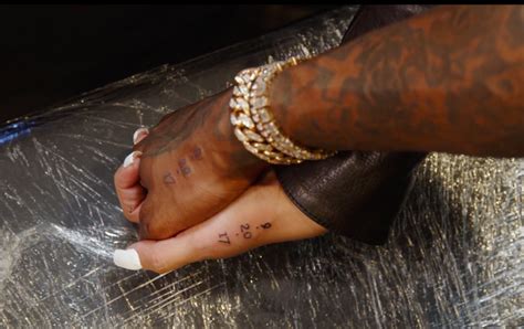 Cardi B And Offset Tattoo Each Other With Wedding Dates On Their Hands