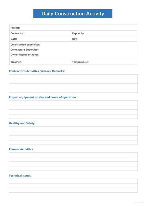 Excel daily maintenance report format. 56+ Daily Report Templates - PDF, DOC, Excel | Free ...