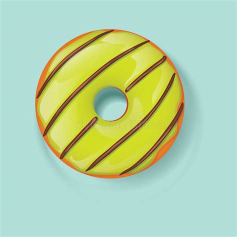 Donut Vector Illustration Decorative Design Stock Vector