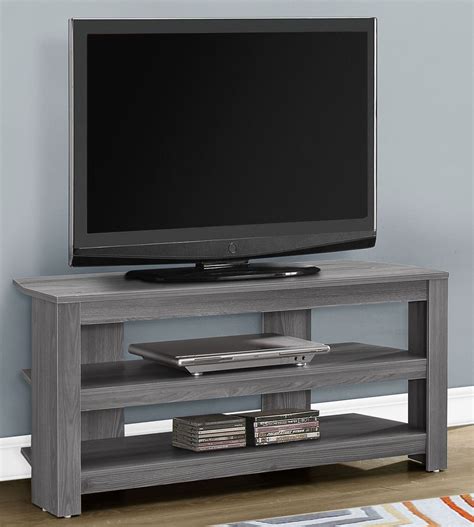 Grey 42 Corner Tv Stand 2566 Monarch