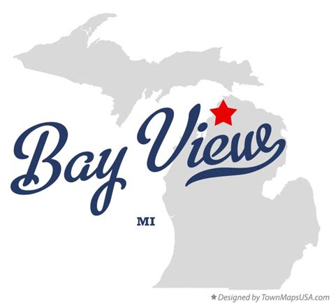 Map Of Bay View Mi Michigan