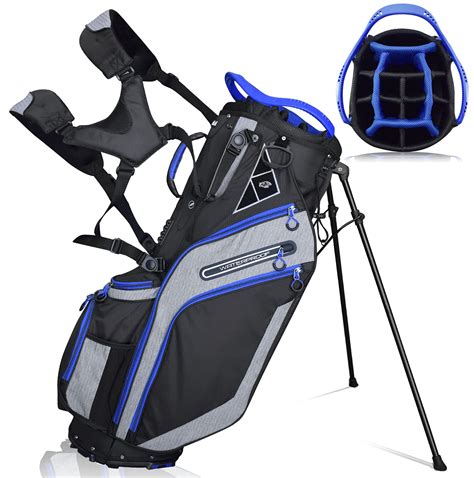 Golf Stand Bag 14 Way Top Dividers Ergonomic With Stand 8 Pockets Dual