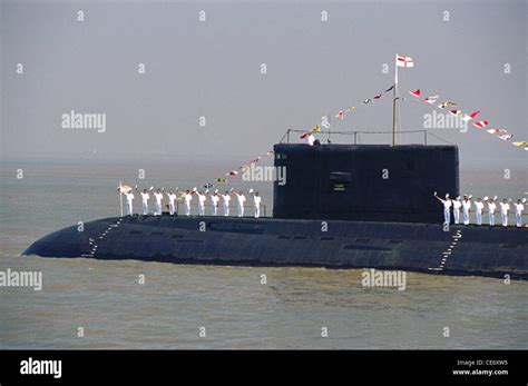 Indian Navy Submarine In Navy Review Bombay Mumbai Maharashtra