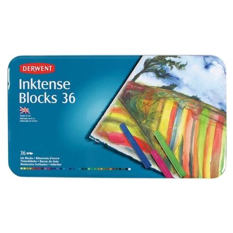 Derwent Inktense Block 36 Color Tin Set Michaels Ink Block