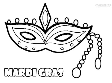 Printable Mardi Gras Coloring Pages For Kids