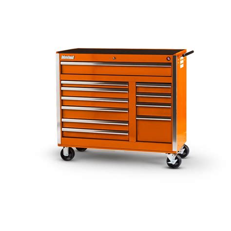 Rolling tool cabinets our line of metal rolling tool cabinets, or boxes keeps what you need to get the job done organized and secure. International 42-inch 11-Drawer Tool Cabinet in Orange ...