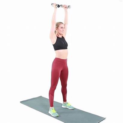 Workout Dumbbell Thruster Self Quick Exercises Thrusters