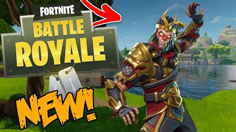 Fortnite Battle Royale New Wukong Outfit And Dragon Axe Youtube