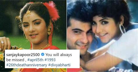 On Divya Bharti’s 26th Death Anniversary Sanjay Kapoor Shares A Sweet Post Remembering Her