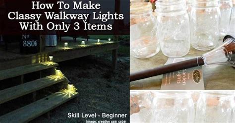 How To Make Classy Solar Walkway Lights With Only 3 Items
