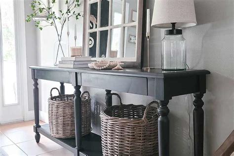 How To Decorate A Foyer Table Leadersrooms