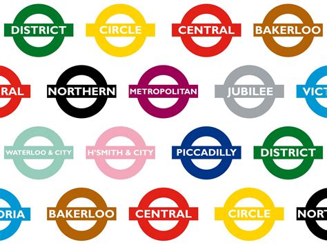 London Underground Line Logos