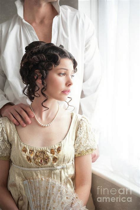 Regency Couple At The Window Photograph By Lee Avison