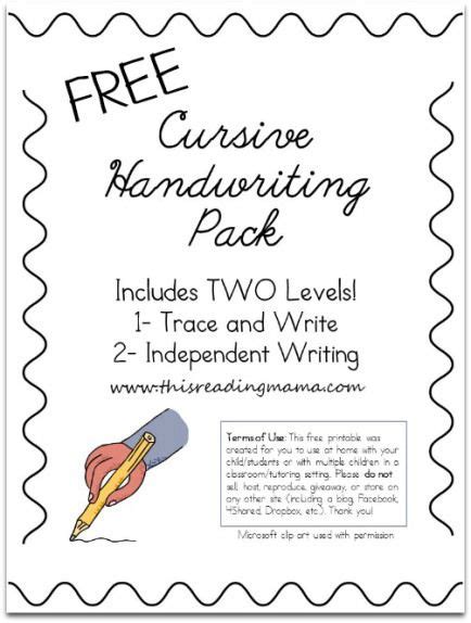 Download and print our variety of writing charts in pdf formats. FREE Printable Cursive Handwriting Sheets - Homeschool Giveaways