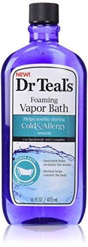 Dr Teals Cold And Allergy Foaming Vapor Bath 16 Ounce 811068011927