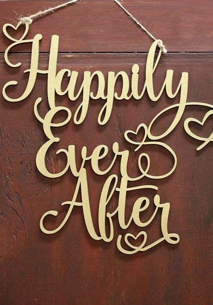 Happily Ever After Wood Sign The Faded Clover