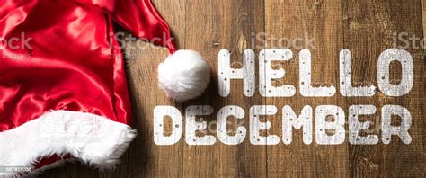 Hello December Sign Stock Photo - Download Image Now - December ...