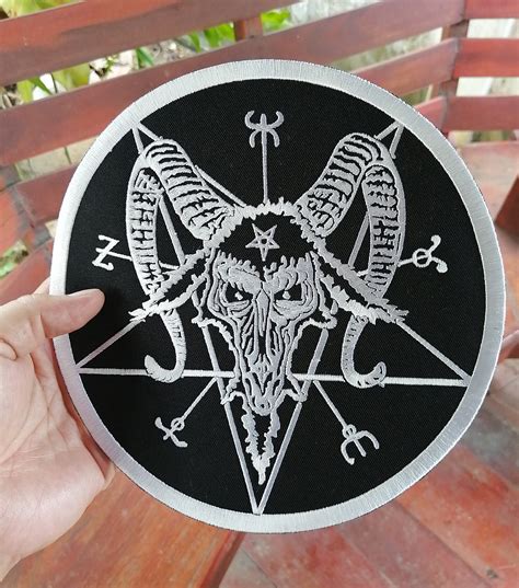 Fast Delivery Order Today Satanic Black Metal Rock Baphomet Pentagram
