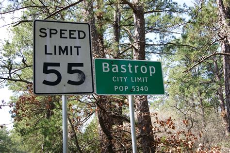City Limits Sign In Bastrop Texas Side 1 Of 1 The Portal To Texas
