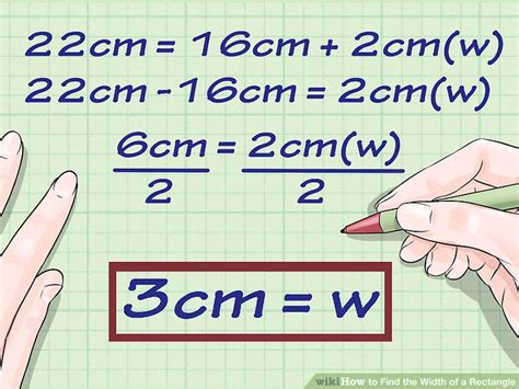 4 Ways To Find The Width Of A Rectangle Wikihow
