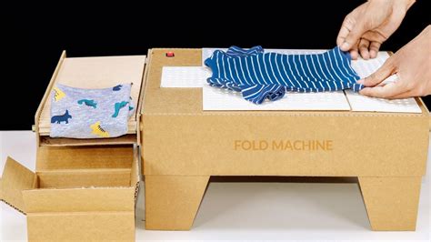 Diy T Shirt Folding Machine With Conveyor Bel From Cardboard Folding