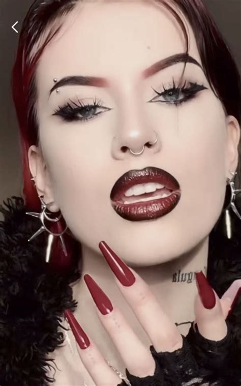 Pin By 🕷️ On Makeup Vampire Makeup Looks Vamp Makeup Black Goth Makeup