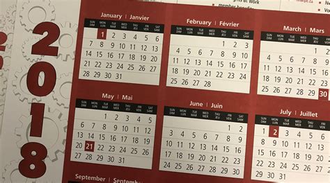 2018 Psac Calendars