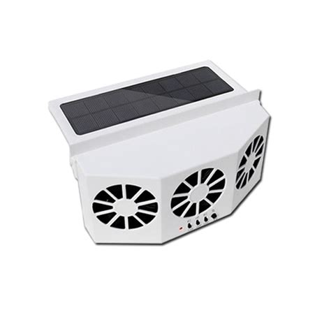Solar Vehicle Ventilation Fan Automatic Rechargeable Car Gills Cooler