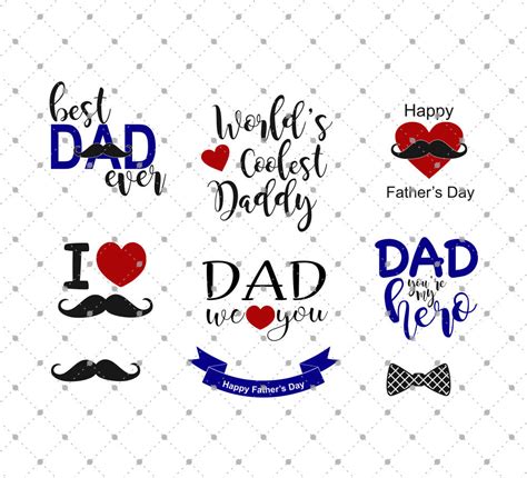 Download Fathers Day Card Svg File For Cricut Silhouette Brother Scan N Cut Cutting Machines