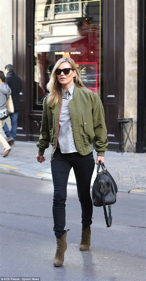 Kate Moss Nails Off Duty Chic As She Sports Reversible Jacket While