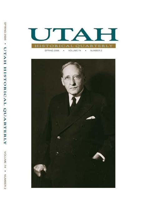 Utah Historical Quarterly Volume 74 Number 2 2006 By Utah State History Issuu