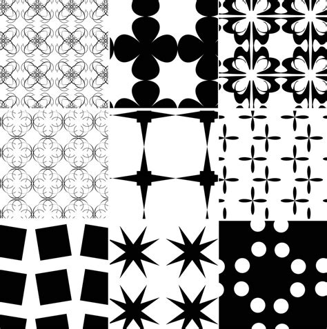 Black White Patterns Vector Art & Graphics | freevector.com