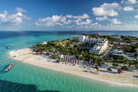 Paradise Isla Mujeres Playa Norte Aerial Image Photograph By David