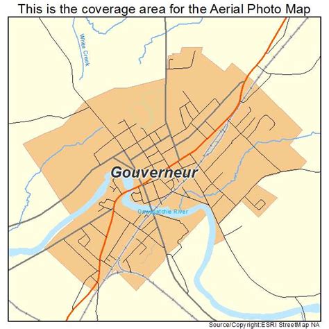Aerial Photography Map Of Gouverneur Ny New York
