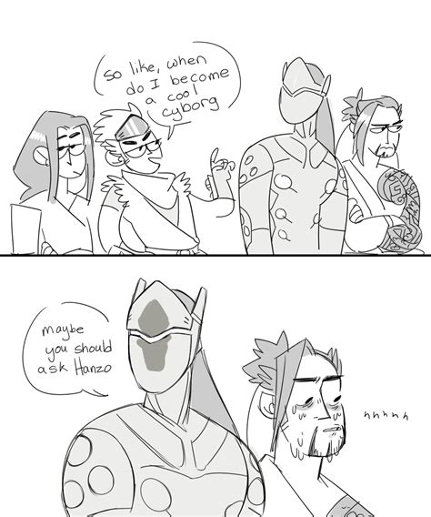 Young Hanzo And Genji Meets Their Future Selves Overwatch Know Your Meme