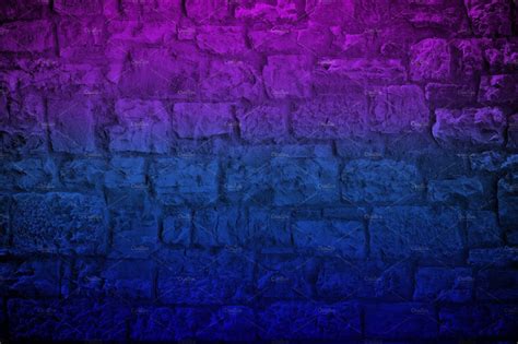 Neon Brick Design On Purple Wallpapers Wallpaper Cave