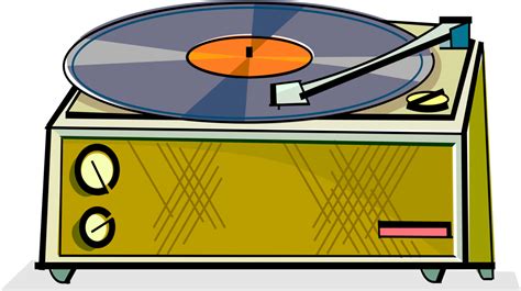 Download Vector Illustration Of Lp Vinyl Record Player Turntable