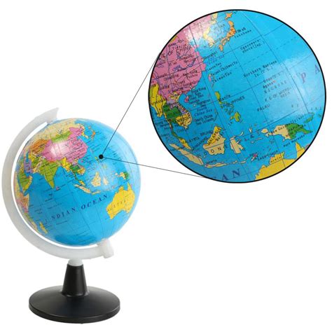 Office Ideal Miniatures T World Globe Atlas Map With Swivel Stand