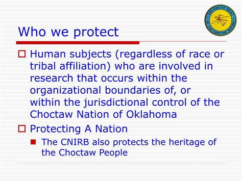 Ppt Choctaw Nation Institutional Review Board Powerpoint Presentation