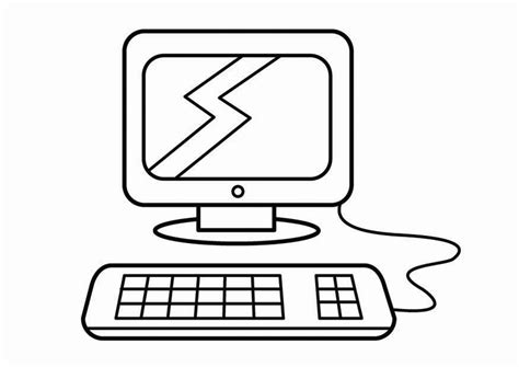 Take your imagination to a new realistic level! Coloring page computer corner, research corner - img 26747.