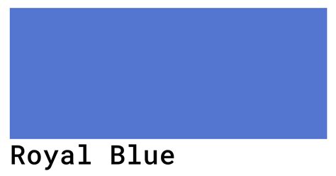 Royal Blue Color Swatch