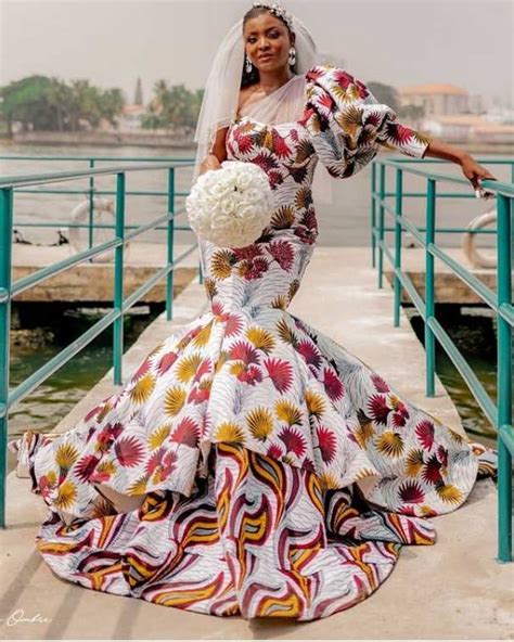 Nigerian Bride Rocks Ankara Wedding Dress Style For Her Wedding