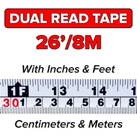 Tape Measure Markings Chart