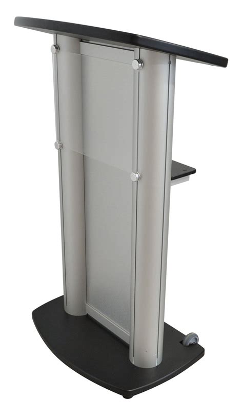 Contemporary Lectern And Podium Cs1 Aluminum Lectern Podiums Direct