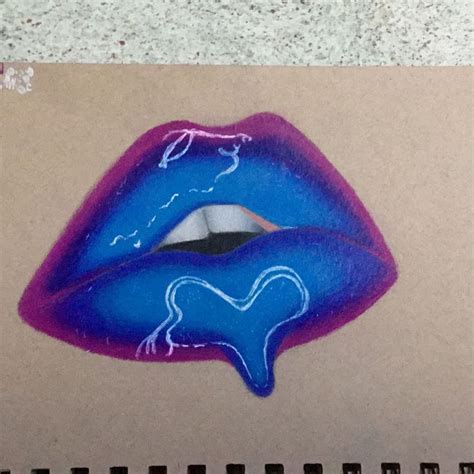 Lip Drawing Lip Drawing Colored Pencil Art Projects Easy Realistic