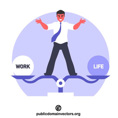 Work life balance | Public domain vectors