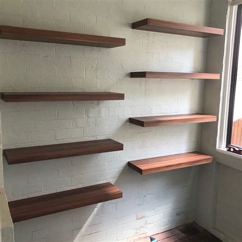 Showing results for dark walnut floating shelves. Floating Shelf Walnut 900x250x50mm - The Shelving Shop