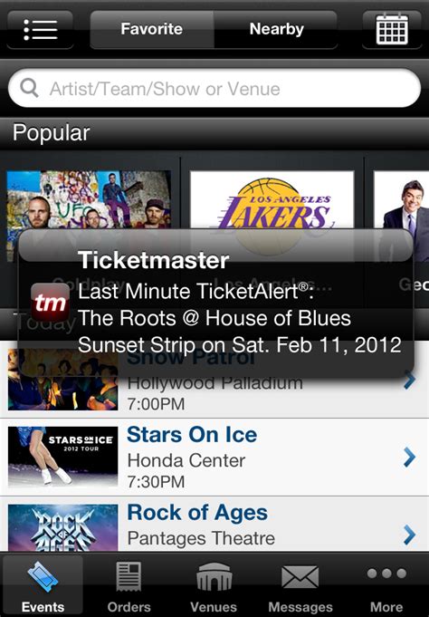 Download the ticketmaster app and sign in. Ticketmaster Launches Official iPhone App - appPicker